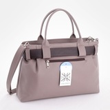 Сумка Саломея 2006 наппа тауп + шоколад