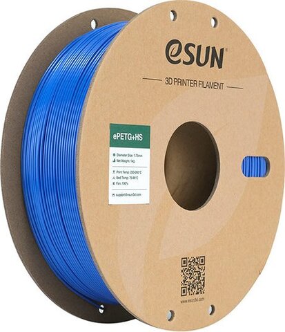 Пластик для 3D-печати eSUN PETG+HS, 1.75 мм, 1 кг, синий, PETG+HS175U1P1