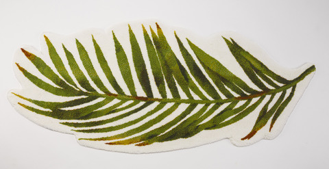 Коврик 80х160 Abyss & Habidecor Пальма 165 белый/зеленый