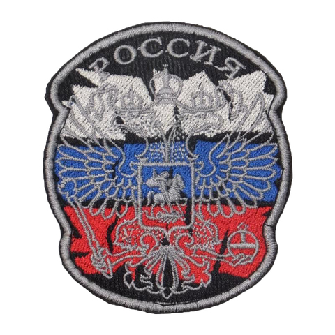 Нашивка Гербовый орел на флаге РФ