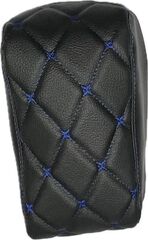 Чехол на штатный подлокотник Лада Приора (синяя нить Бабочка)