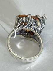 Лягушка  (кольцо из серебра)