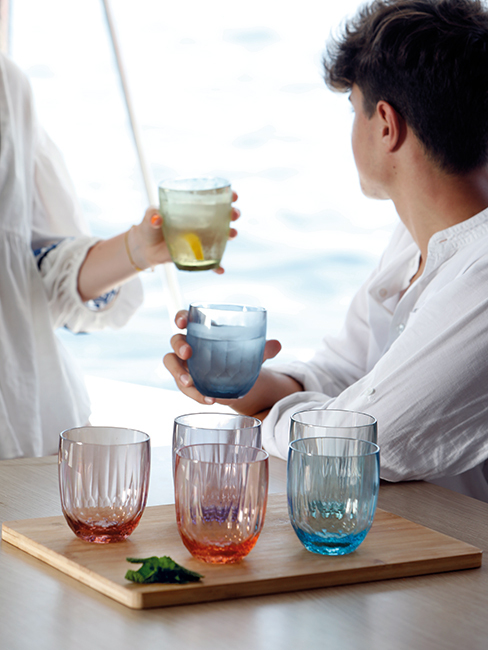 Ecozen water glass, party stars – 6 pcs Marine Business