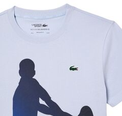 Теннисная футболка Lacoste Tennis X Novak Djokovic T-Shirt & Cap Set - light blue