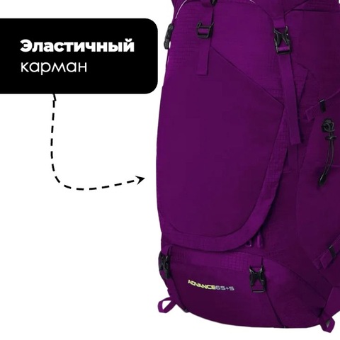 Картинка рюкзак туристический Nevo Rhino 8921-NW Purple - 6