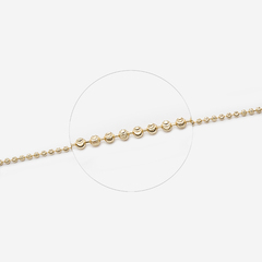 Цепь с резными шариками, 2,5мм, позолота