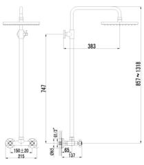 Смеситель Lemark Standard LM2160C для душа