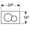 Geberit Sigma01 115.770.DT.5 Клавиша смыва для унитаза