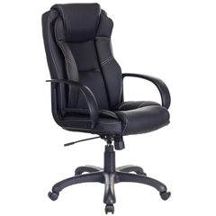 Кресло VB_Бюрократ для руковод CH-839 черный Leather Black эко.кожа пластик
