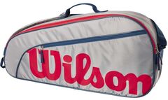 Теннисная сумка Wilson Junior 3 PK Racket Bag - EQT/red