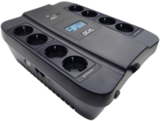 ИБП Powercom SPD-1100U LCD USB, ID(1452054), 1100VA/605W, Линейно-интерактивный, аппроксимированная синусоида, USB, 4xEURO(bat) 4xEURO(protect), LCD, RJ45/11, USB ЗУ