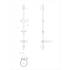 Lemark LM8105C Стойка душевая 75 см с круглой мыльницей, хром, блистер