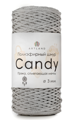 Полиэфирный шнур Candy 3 мм, 200 гр, 100м, св. серый