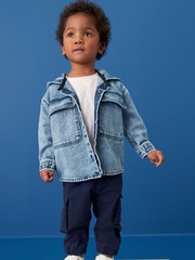 Куртка джинсовая с капюшоном Next N30-988, Голубой