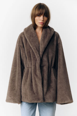 Эко-шуба POSITION N ONE | Серый