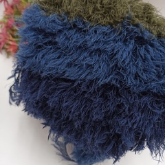 Fur Glamour Pura Lana Italia Мериносовый Мех Синий 100м/100гр