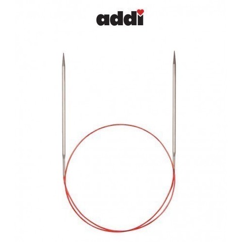Спицы Addi круговые с удлиненным кончиком для тонкой пряжи 80 см, 2.5 мм