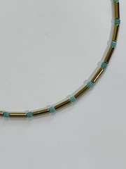 Амазонит (колье из натуральных камней)
