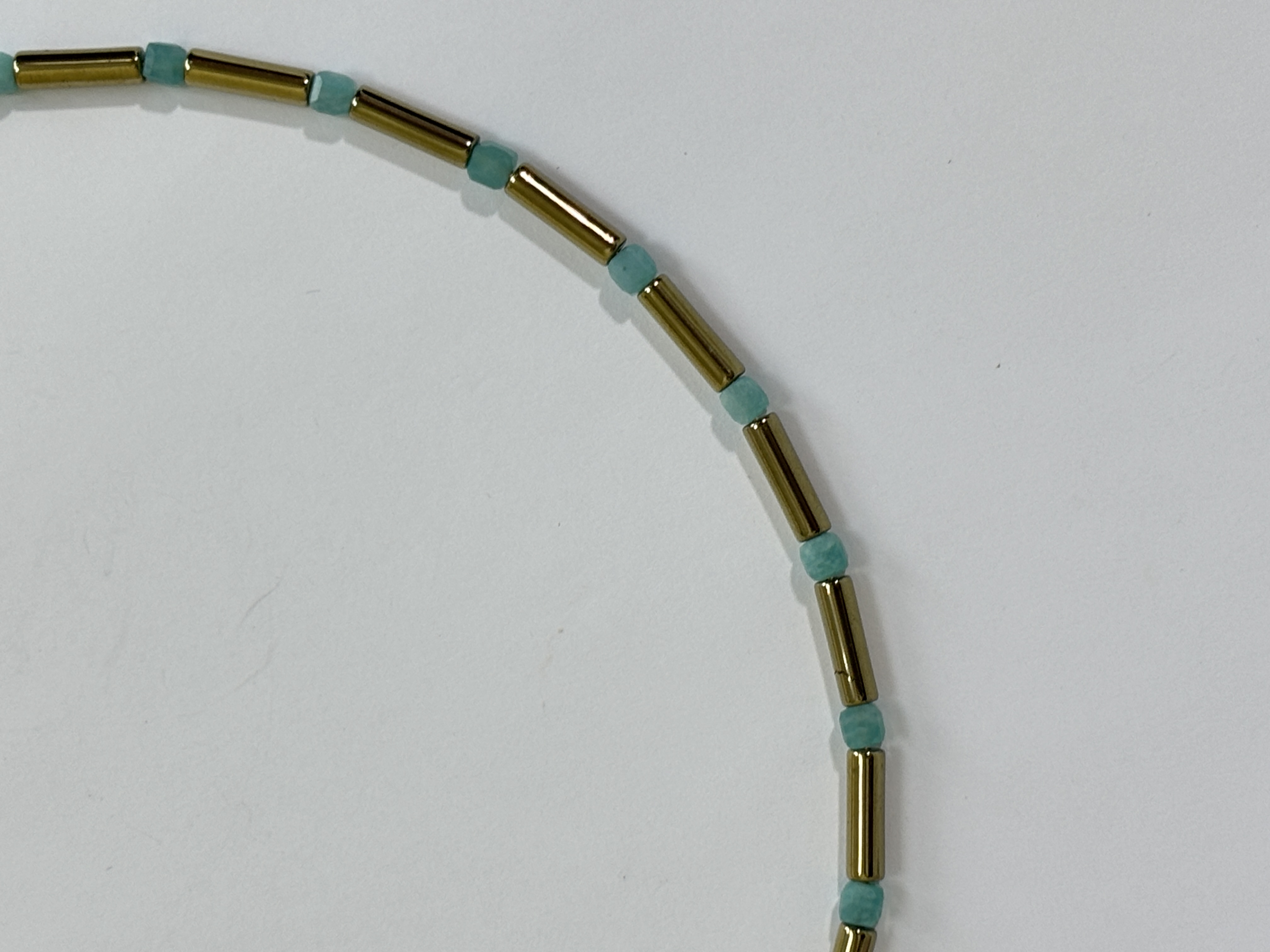 Амазонит (колье из натуральных камней)