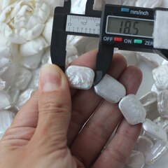 Жемчуг натуральный барочный, прямоугольный, 17,9-19,5 мм, 1 нить, Ж031