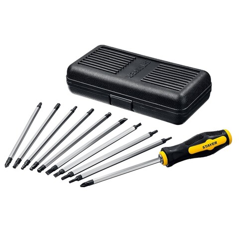 STAYER Hercules-20-in-1, 20 предм., отвертка с переставными стержнями (2513)
