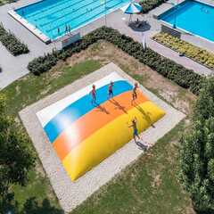 Надувная подушка для установки в грунт «Пляж», 15×8×2 м