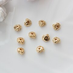 Бусина разделитель (спейсер) фриформ, 7 мм, позолота, 5 штук. Р067