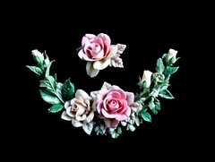 Силиконовый молд № 2154 Уголок мини + роза