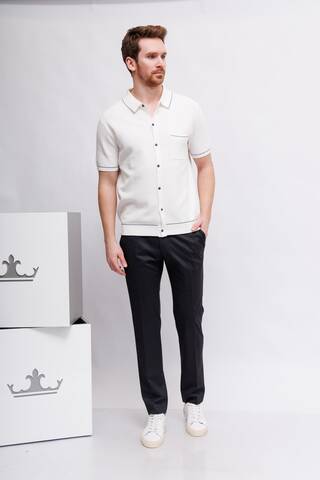 ROY ROBSON Брюки -джерси в микро-клетку