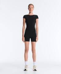 Oysho Короткий комбинезон Comfortlux с открытой спинкой, черный