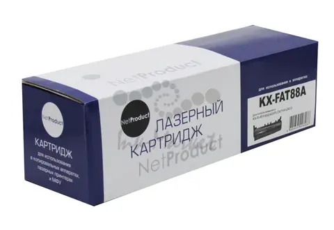 Тонер-картридж NetProduct (N-KX-FAT88A) для Panasonic KX-FL401/402/403/FLC411/412/413, 2K