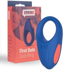 Синее эрекционное кольцо RRRING First Date Cock Ring - 