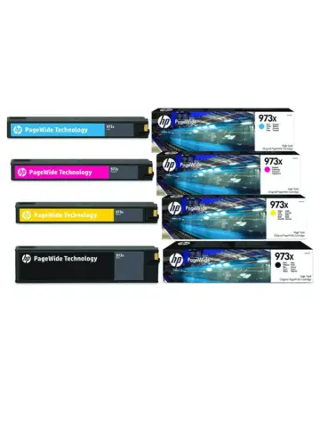 Картриджи №973X (L0S07AE / F6T81AE / F6T82AE / F6T83AE) для PageWide Pro 452/P55250/P57750 Комплект. Оригинал