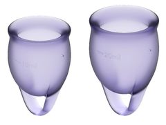 Набор фиолетовых менструальных чаш Feel confident Menstrual Cup - 