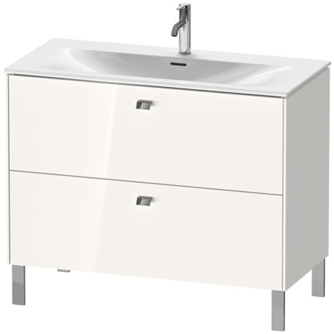 Duravit Brioso Тумба напольная под раковину # 234410, 2 ящика, 685x1020x479мм, цвет White High Gloss BR451302222