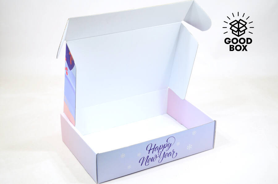 Новогодняя подарочная коробка купить в Казахстане