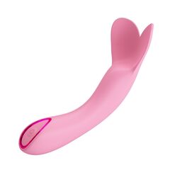 Розовый мини-вибратор DJ Cock - 13,9 см. - 