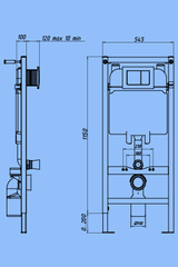 Скрытая установочная система (инсталяция) подвесного унитаза
