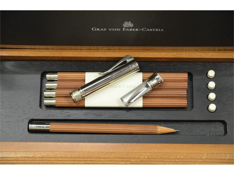 Подарочный настольный набор Graf von Faber-Castell Perfect Pencil с запасными карандашами коричневый (118517)