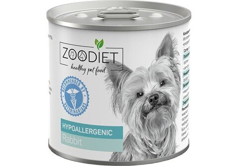 Zoodiet Hypoallergenic Rabbit консервы для собак склонных к аллергии Кролик 240г