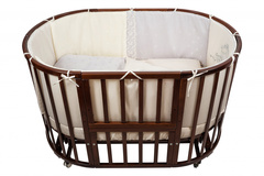 Комплект в кроватку Nuovita "Prestigio Pizzo", 6 предметов. (rosa / розовый)