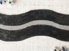 Тесьма "Пайетки на сетке", ш.5,5см.