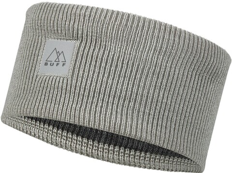 Картинка повязка Buff Headband Crossknit Solid Light Grey - 1