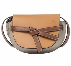 Женская кожаная сумка Loewe Gate коричневый