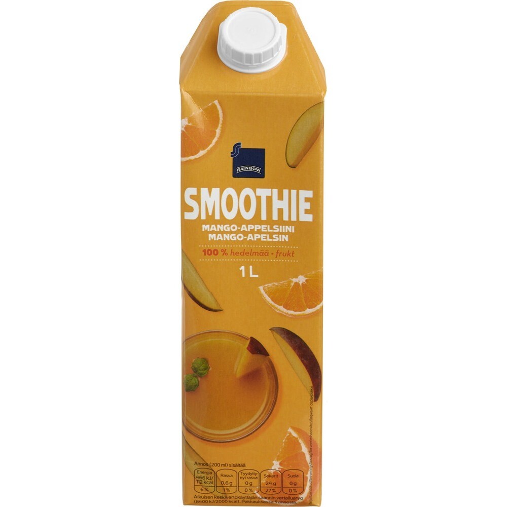 Смузи Rainbow 1L Mango-Appelsiini Smoothie – купить за 746 ₽ с доставкой из  Финляндии