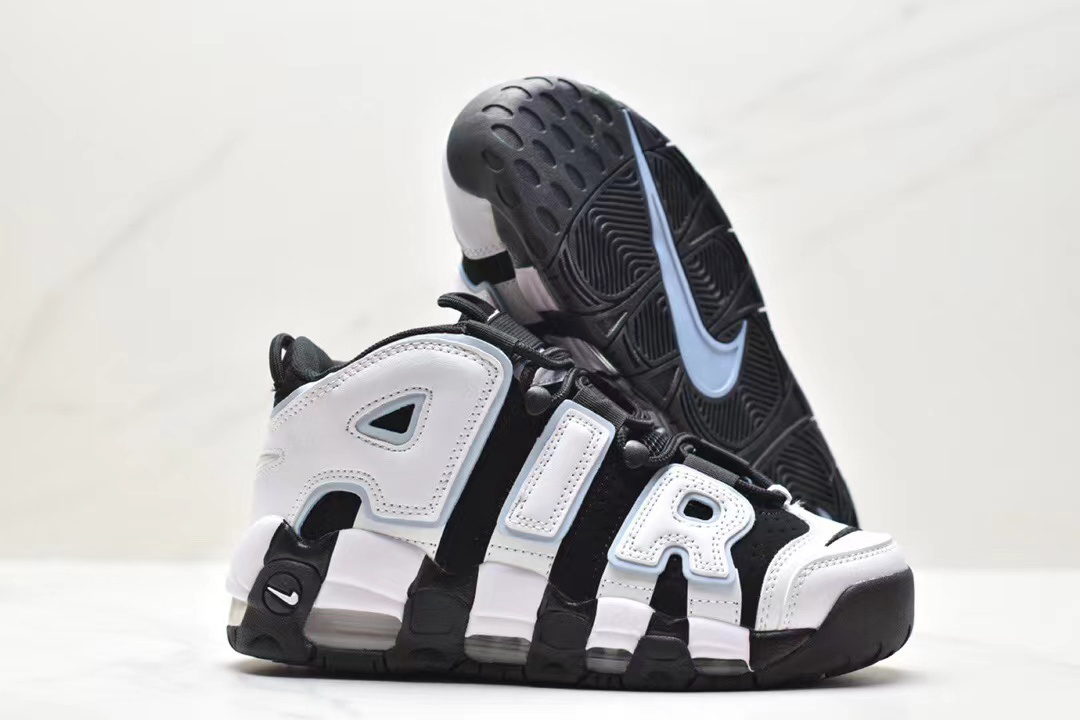 Nike air more uptempo black gray white hotsell