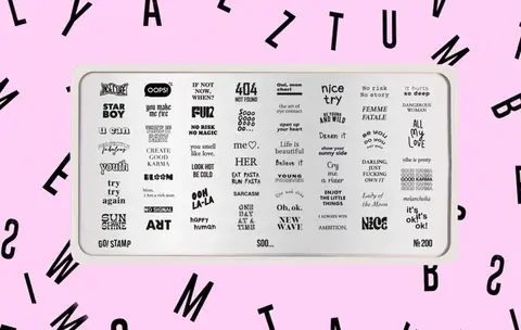 Пластина для стемпинга GO STAMP 200 Soo...