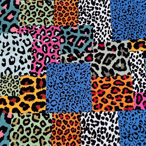 В ПУТИ, ЛЕОПАРДОВЫЙ ПЭЧВОРК, 100% хлопок