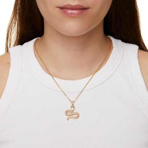 Cobra Necklace - Crystal