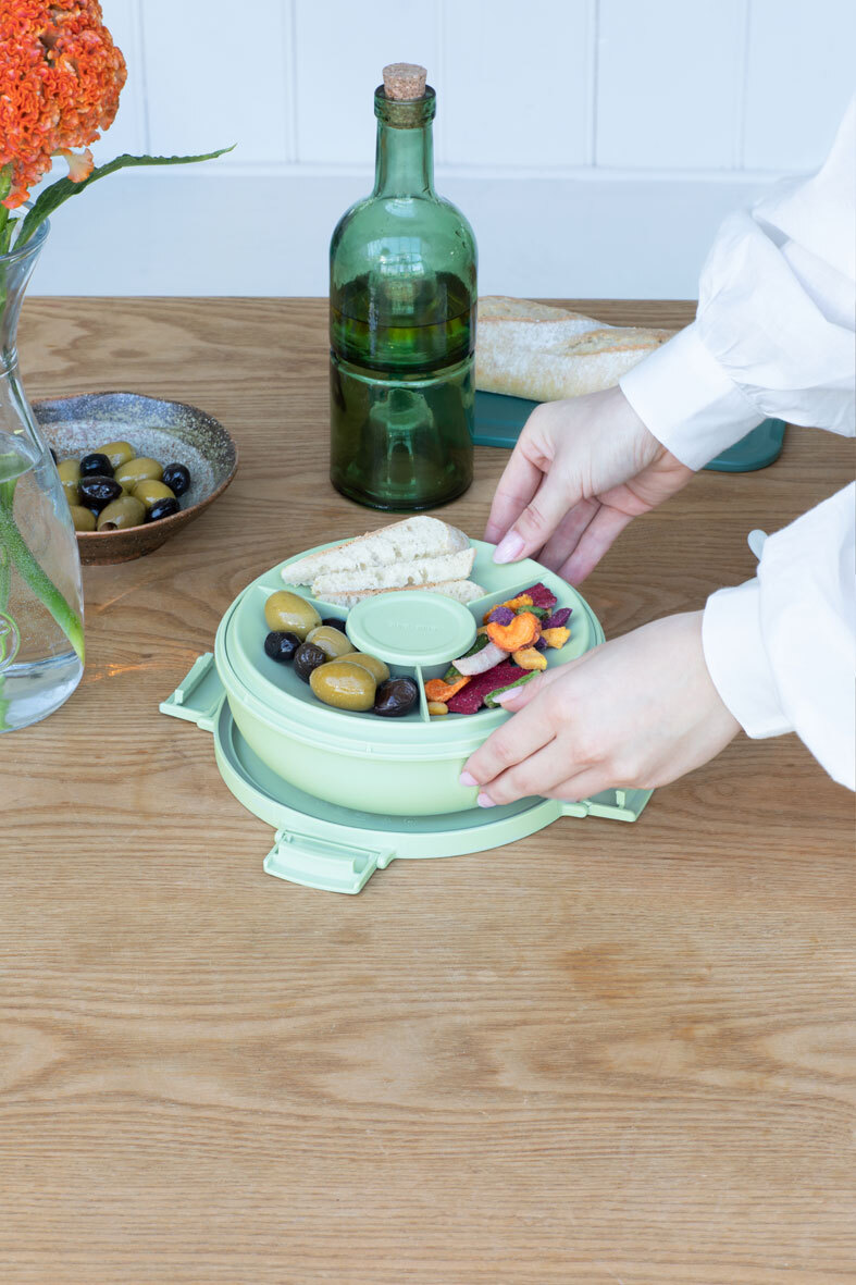 Контейнер-салатник Make & Take (1,3 л), пластик, Мятно-голубой, арт. 206382 - фото 5